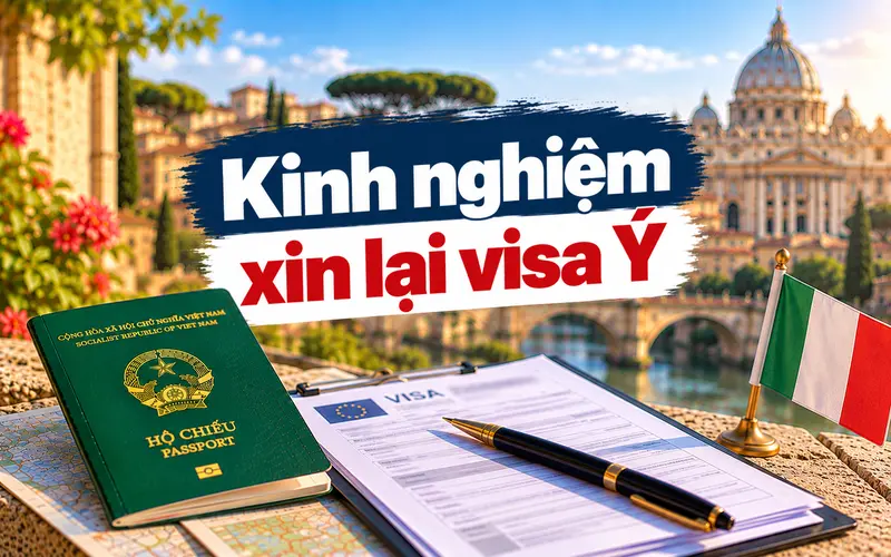 Kinh nghiệm xin lại visa Ý tối ưu tỷ lệ đậu