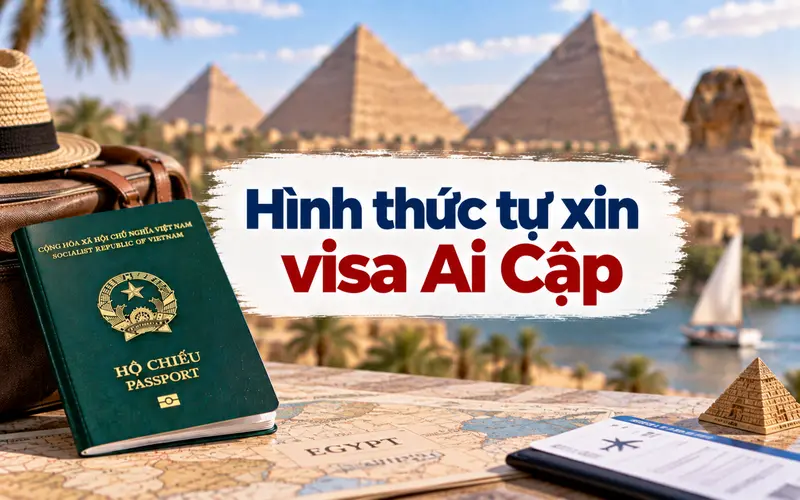 Cập nhật những hình thức tự xin visa Ai Cập