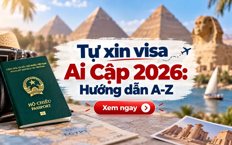 Tự xin visa Ai Cập