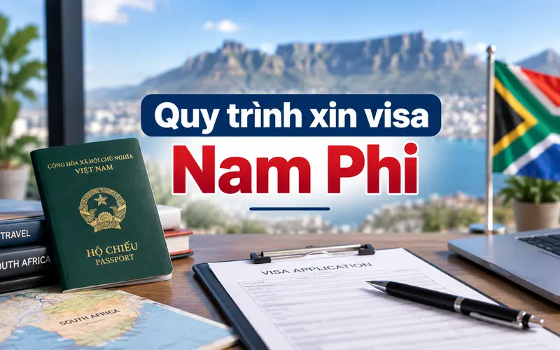 Hướng dẫn các bước tự xin visa Nam Phi