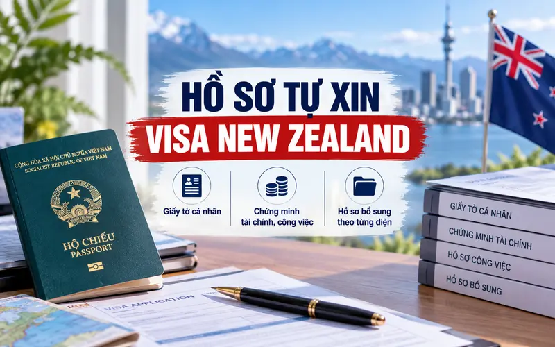 Hồ sơ cần chuẩn bị khi tự xin visa New Zealand