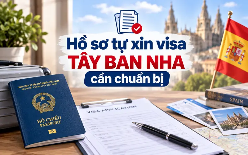 Giấy tờ cơ bản cần chuẩn bị khi tự xin visa Tây Ban Nha