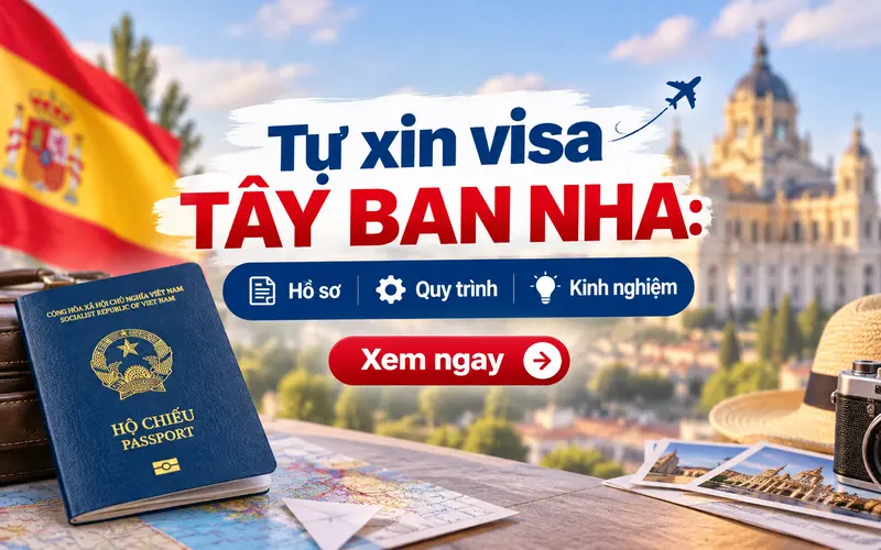 Tự xin visa Tây Ban Nha
