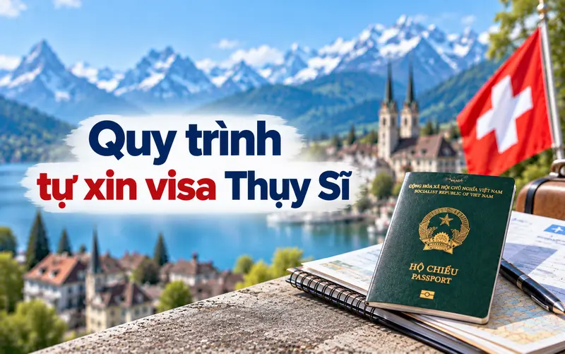 Hướng dẫn các bước tự xin visa Thụy Sĩ