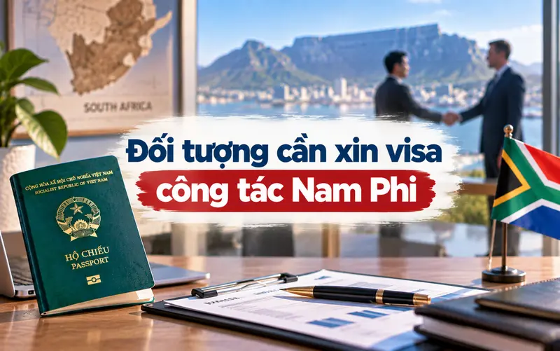 Cập nhật đối tượng cần xin visa công tác Nam Phi