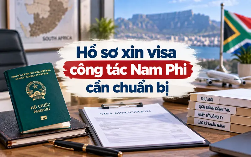 Giấy tờ cần chuẩn bị khi xin visa công tác Nam Phi