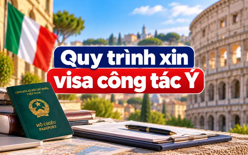 Các bước xin visa công tác Ý