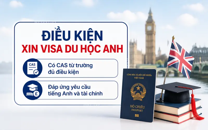 Cập nhật điều kiện xin visa du học Anh