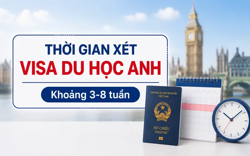 Tìm hiểu thời gian xét duyệt visa du học Anh