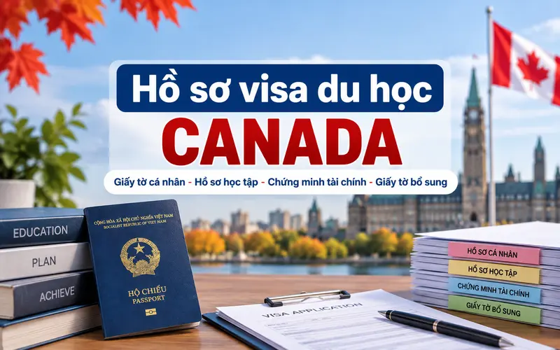Hồ sơ cần chuẩn bị khi xin visa du học Canada