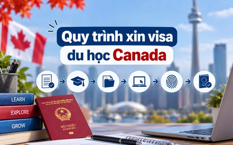 Quy trình xin visa du học Canada chi tiết