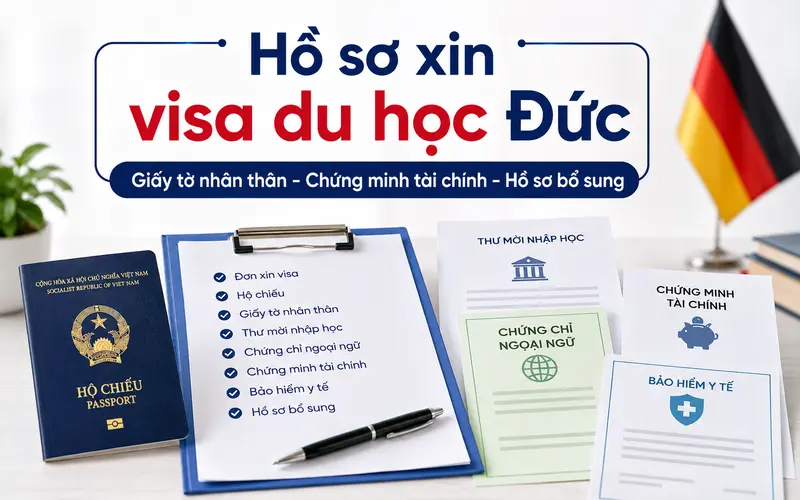 Hồ sơ cần chuẩn bị khi xin visa du học Đức