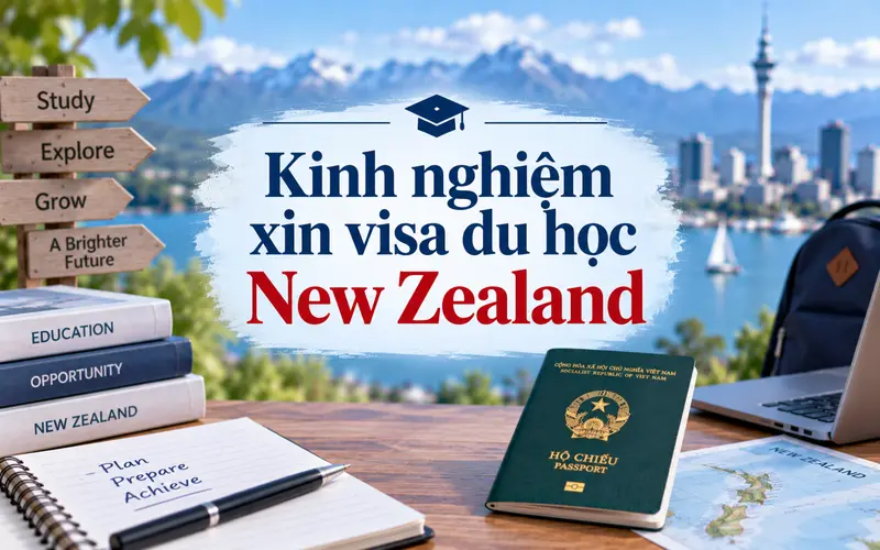 Kinh nghiệm xin visa du học New Zealand hiệu quả