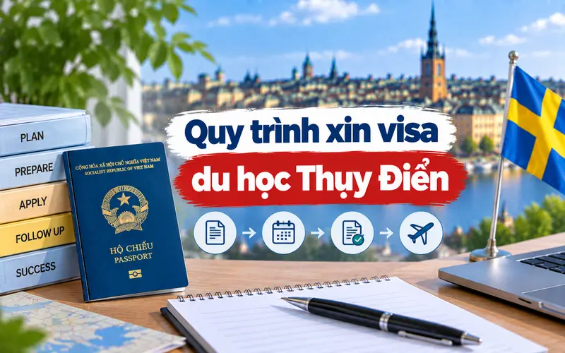 Hướng dẫn các bước xin visa du học Thụy Điển