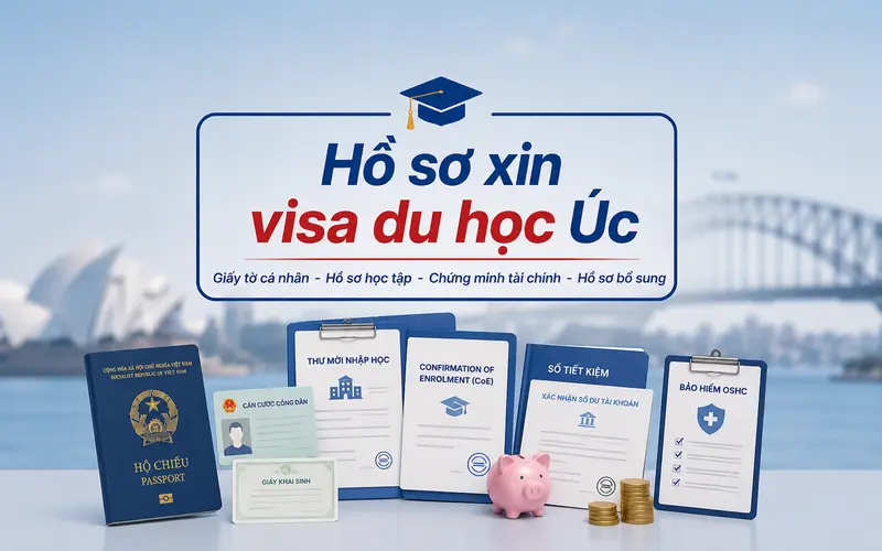 Hồ sơ cần chuẩn bị khi xin visa du học Úc