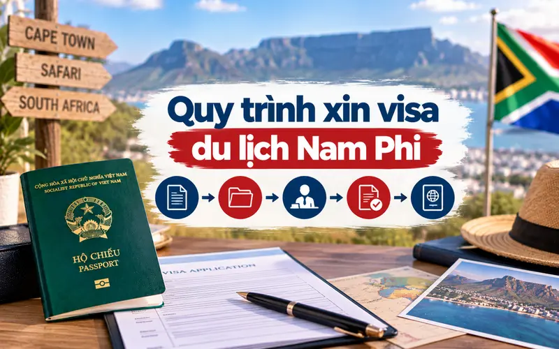 Hướng dẫn các bước xin visa du lịch Nam Phi