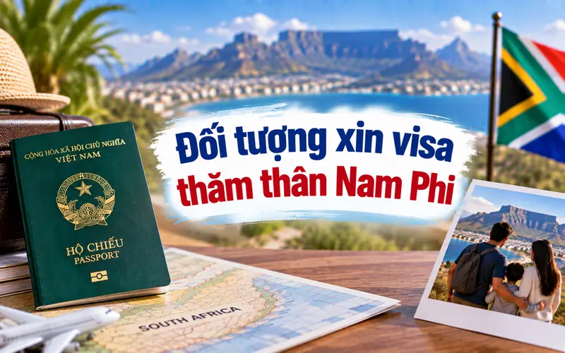 Cập nhật đối tượng cần xin visa thăm thân Nam Phi