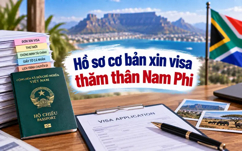 Hồ sơ cần chuẩn bị khi xin visa thăm thân Nam Phi
