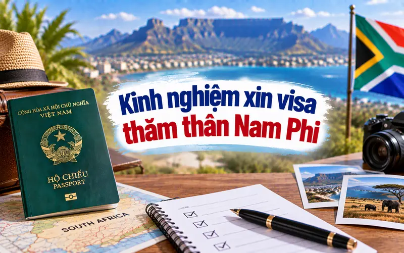 Kinh nghiệm xin visa thăm thân Nam Phi tối ưu