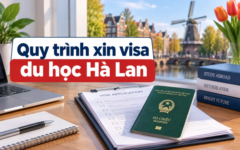 Hướng dẫn các bước xin visa du học Hà Lan