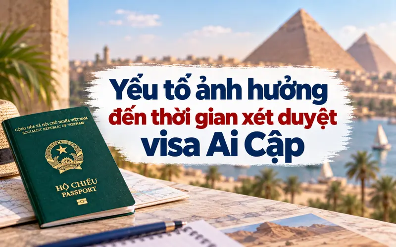 Những yếu tố khiến thời gian xét visa Ai Cập kéo dài