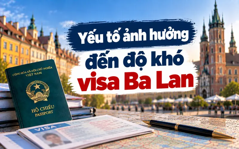 Các yếu tố tác động đến độ khó visa Ba Lan