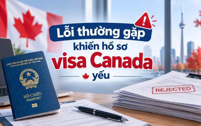 Các lỗi cần chú ý khi xin visa Canada