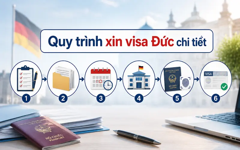 Tìm hiểu quy trình xin visa Đức