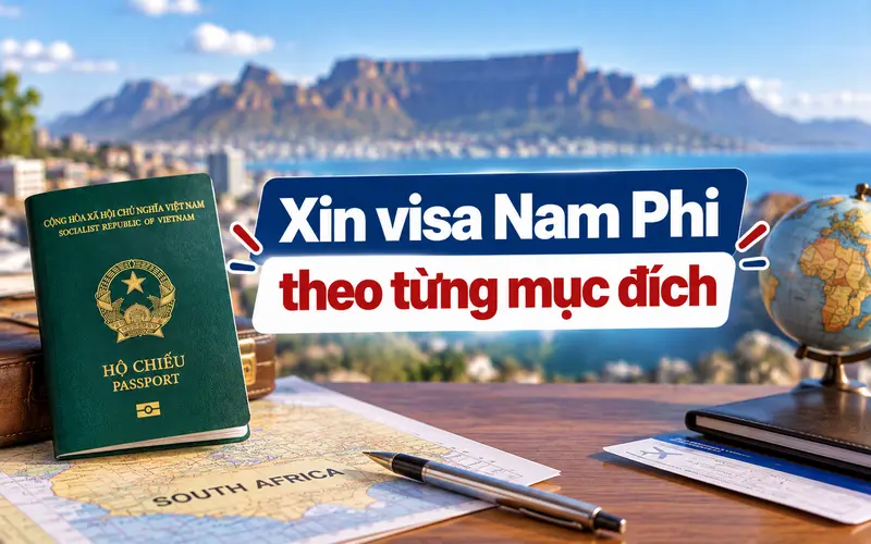 Tìm hiểu xin visa Nam Phi theo từng mục đích