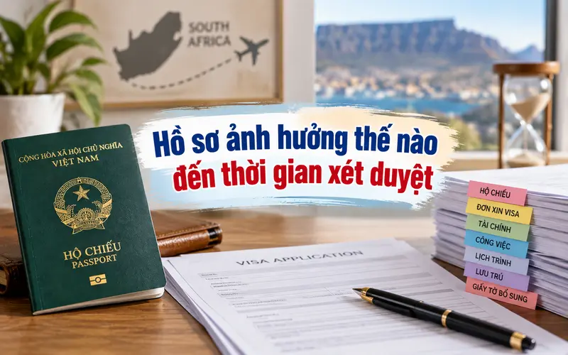 Tìm hiểu hồ sơ ảnh hưởng thế nào tới thời gian xét duyệt visa Nam Phi