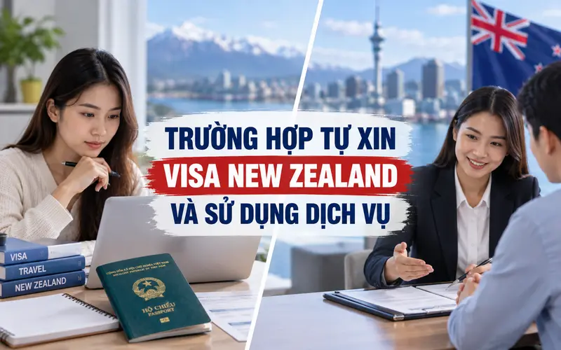 Khi nào nên tự xin visa New Zealand hoặc sử dụng dịch vụ