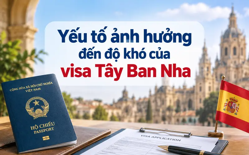 Tìm hiểu các yếu tố chính ảnh hưởng đến độ khó visa Tây Ban Nha