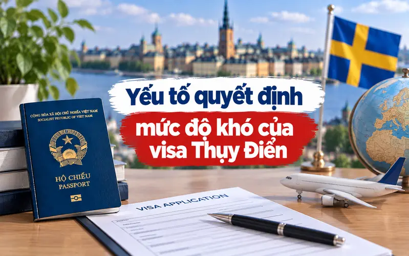 Các yếu tố ảnh hưởng đến độ khó visa Thụy Điển