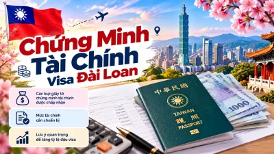 Chứng minh tài chính visa Đài Loan