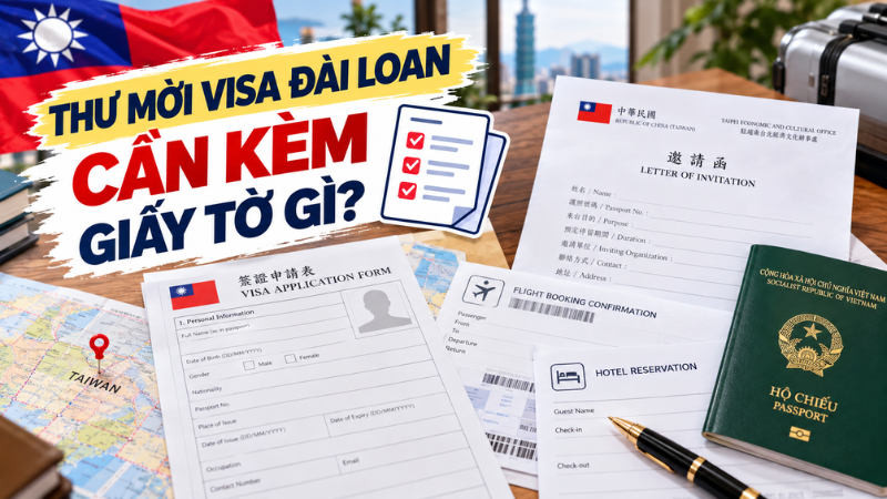 Thư mời xin visa Đài Loan cần ghi những gì?