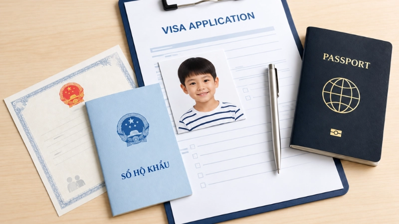 Hồ sơ visa Đài Loan cho trẻ em cần giấy tờ gì?