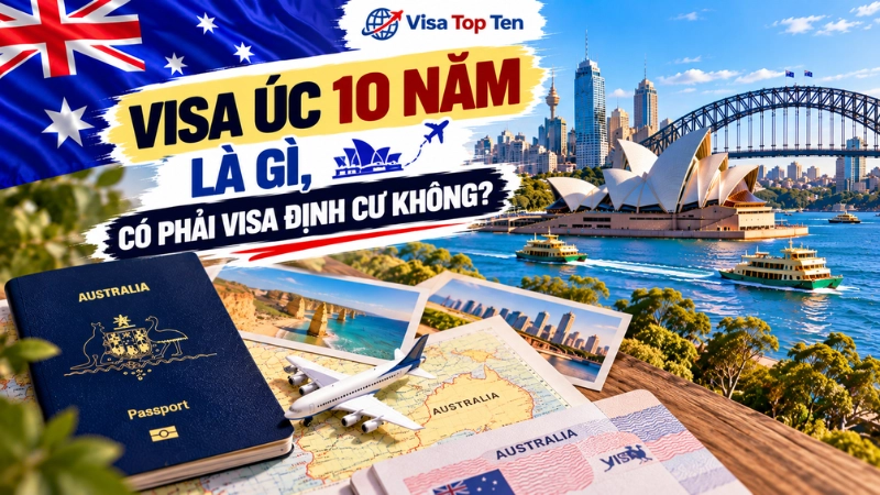 Visa Úc 10 năm là gì, có phải visa định cư không?