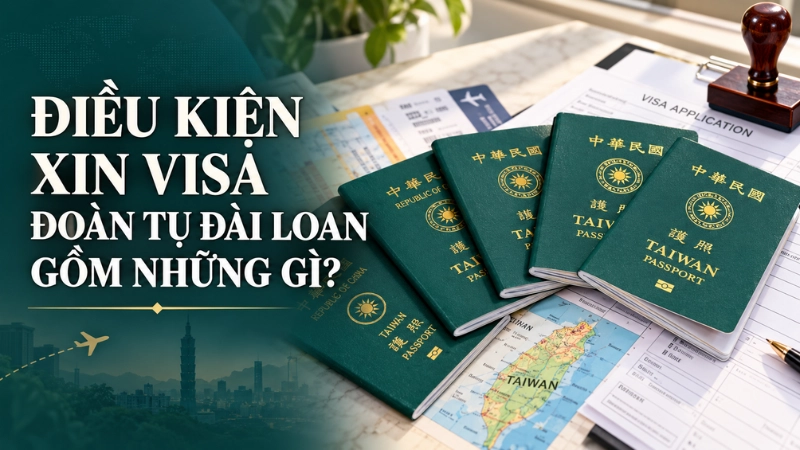 Điều kiện xin visa đoàn tụ Đài Loan gồm những gì?