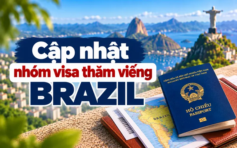Tìm hiểu thông tin nhóm visa thăm viếng Brazil