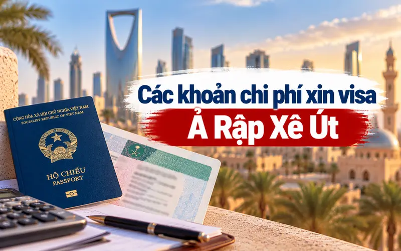 Các khoản chi phí cần tính khi xin visa Ả Rập Xê Út