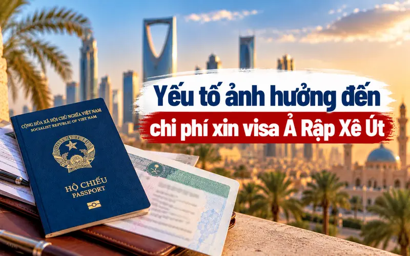 Các yếu tố ảnh hưởng đến chi phí xin visa Ả Rập Xê Út