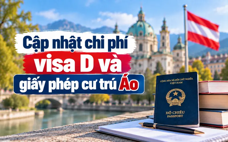 Tìm hiểu chi phí visa D và giấy phép cư trú Áo