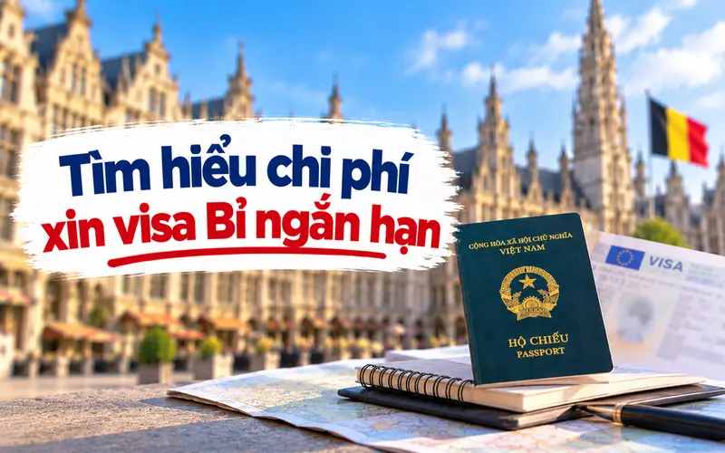Cập nhật lệ phí xin visa Bỉ ngắn hạn