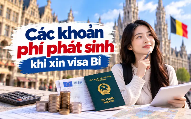 Những khoản chi phí phát sinh cần biết khi xin visa Bỉ