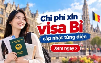 Chi phí xin visa Bỉ