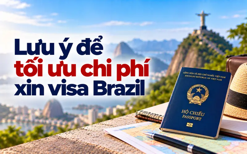 Lưu ý để xin visa Brazil tối ưu chi phí