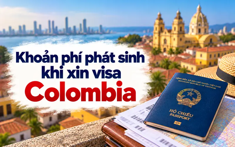 Các khoản phí phát sinh khi xin visa Colombia