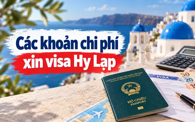 Các khoản chi phí cơ bản xin visa Hy Lạp