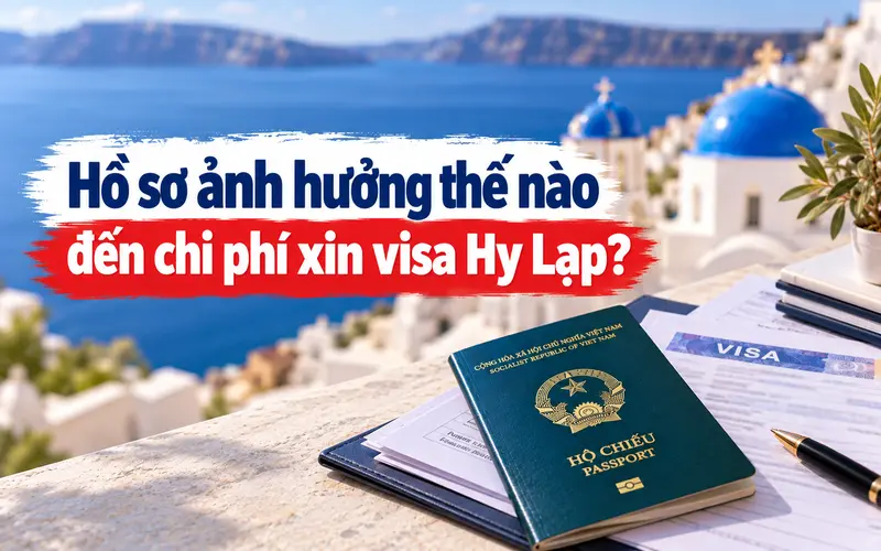 Tìm hiểu hồ sơ có ảnh hưởng đến chi phí xin visa Hy Lạp không