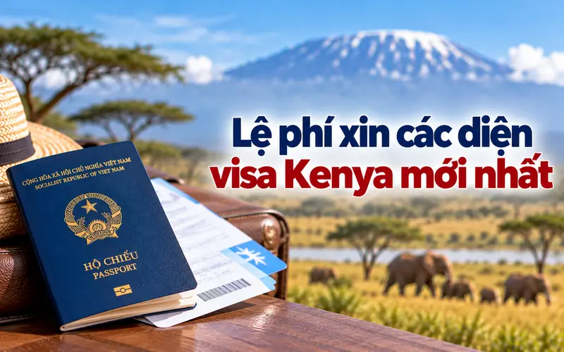 Cập nhật chi phí xin các diện visa Kenya mới nhất